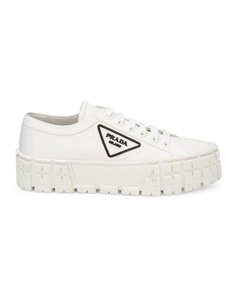 prada high-top sneakers white|prada lug sole platform sneakers.